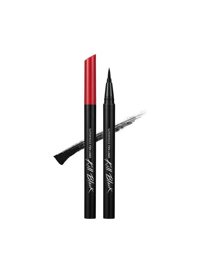 Clio Waterproof Pen Liquid Eye Liner, Precision Tip, Long Lasting, Smudge-Resistant, High-Intensity Color (001 Black (New))