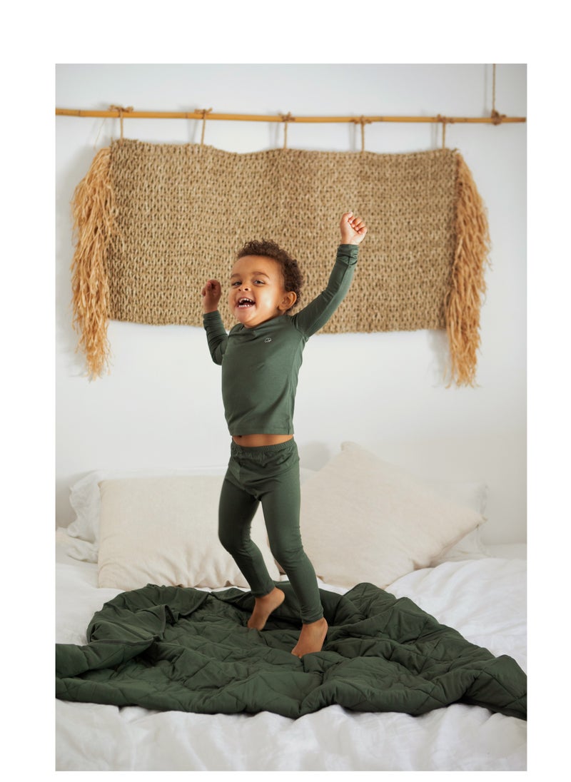 Organic Bamboo Baby & Toddler Blanket Green