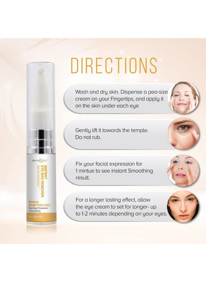 Instant Eyebag Remover Anti Aging Reduce Dark Circles, Puffiness, Under Eye Bags, Wrinkles & Fine Lines For Men & Women