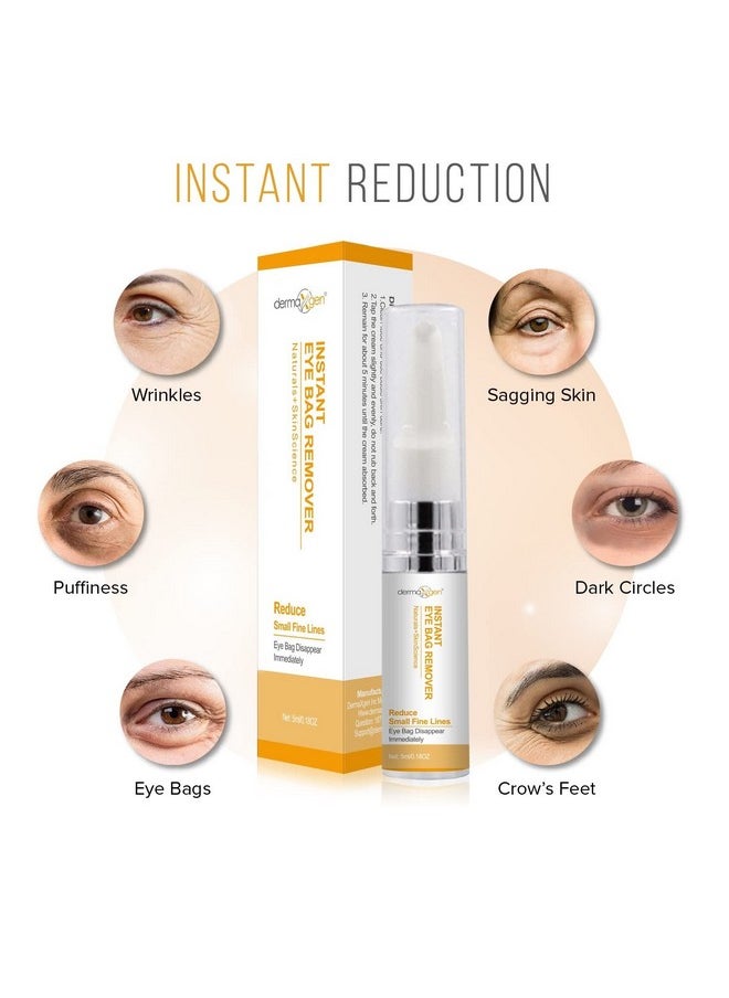 Instant Eyebag Remover Anti Aging Reduce Dark Circles, Puffiness, Under Eye Bags, Wrinkles & Fine Lines For Men & Women