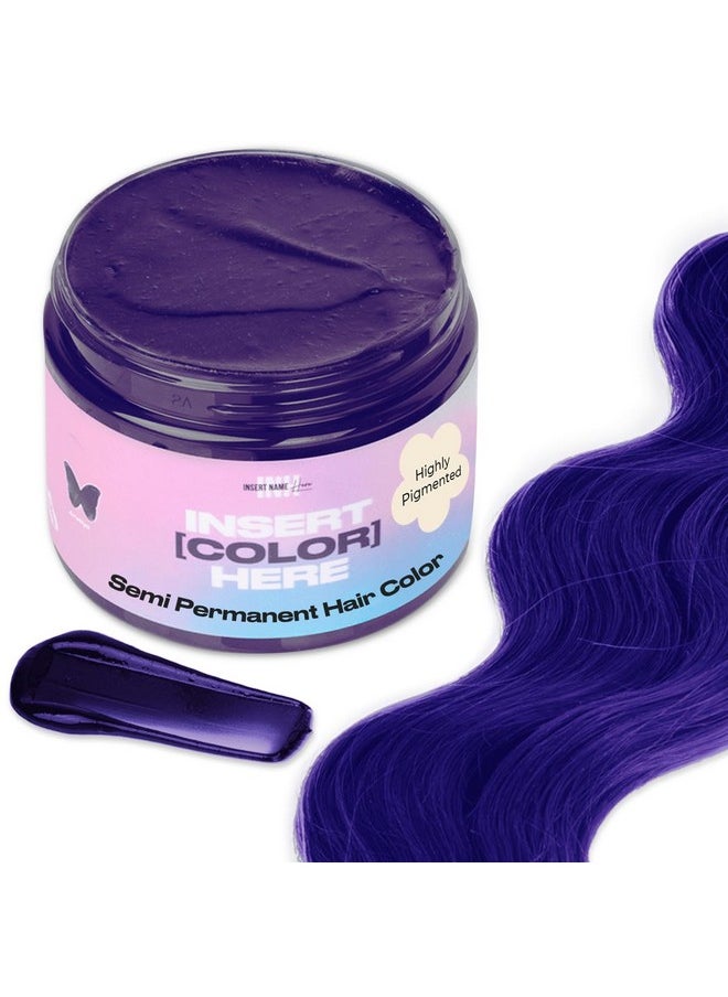 Semi Permanent Hair Color | Color Depositing Conditioner | Amethyst Dark Purple Hair Dye | No Bleach No Peroxide Temporary Tint For Women, Men | Vegan, Ammonia Free, Sulfate Free, Ready To Use 6Oz