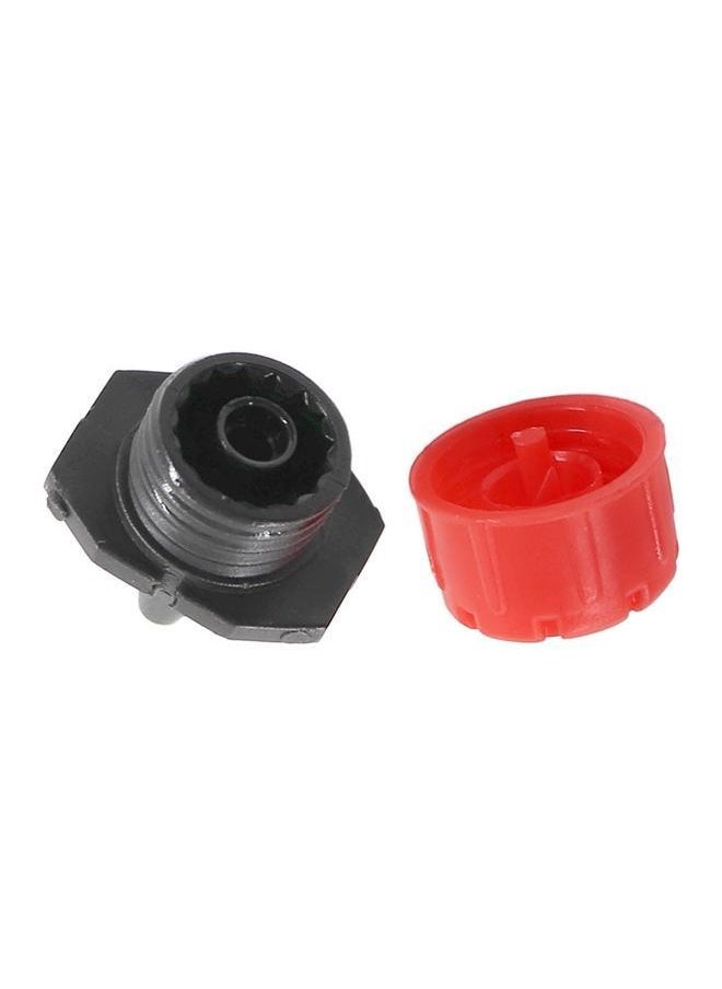 100 pcs 4/7 Adjustable Drip Irrigation Parts, Irrigation Drippers Sprinklers for Drip Irrigation System, Misting Micro Flow Dripper Drip Head Red/Black