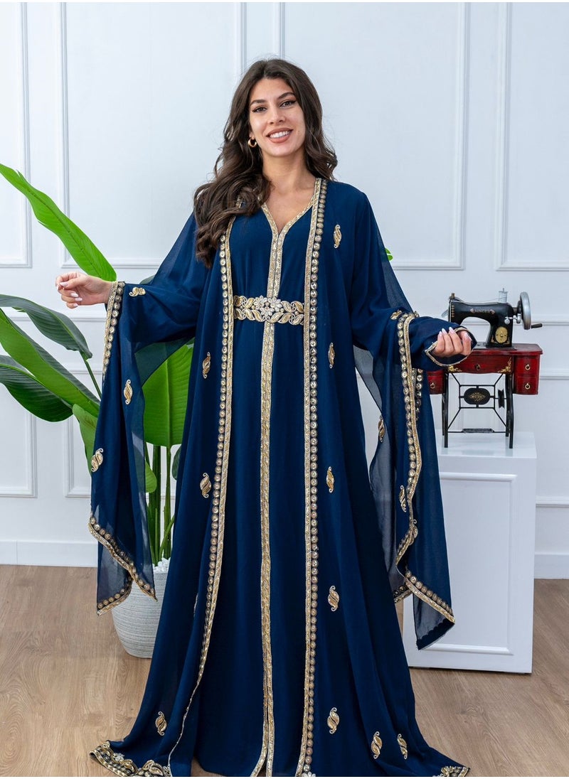 chiffon kaftan