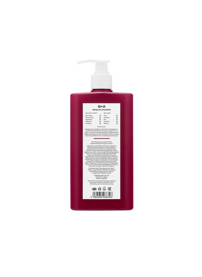 Hyaluronic Acid Post-Shower Moisturiser, Blend Of Nourishing Avocado And Hazelnut Oils, Plus Hyaluronic Acid And Prebiotics To Hydrate And Replenish The Skin, 250Ml