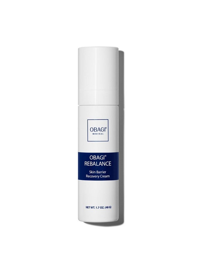 Obagi Rebalance Skin Barrier Recovery Cream - Soothing Postbiotic Moisturizer Reduces Redness With Ceramides And Niacinamide - Suitable For Sensitive Skin With Eczema, Rosacea Or Acne - 1.7 Oz