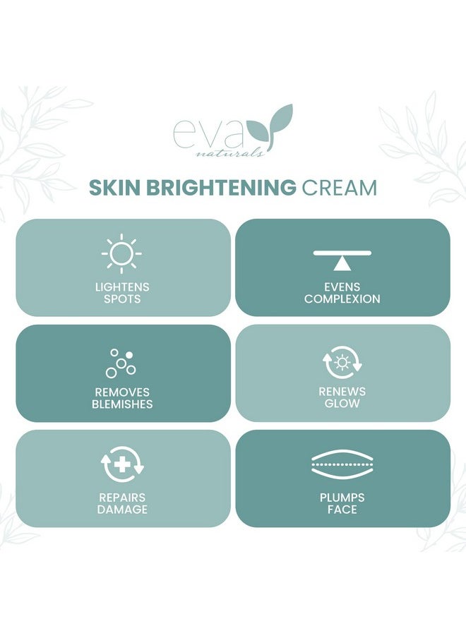 Skin Enhancing Cream (4 Oz) - Brightness & Tone Improvement Complex For Face - Encourages Collagen Production - With Bearberry, Licorice, Kojic Acid