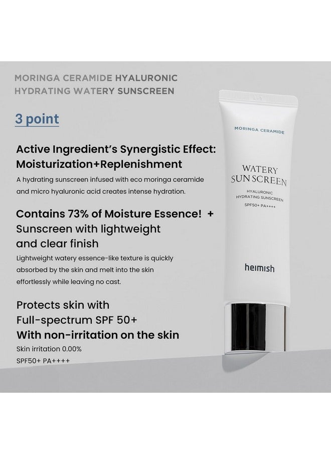 Moringa Ceramide Hyaluronic Hydrating Watery Sunscreen 50Ml/1.69Fl.Oz