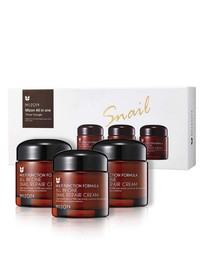 All-In-1 Snail Repair Cream, 75 Ml, Pack Of 3