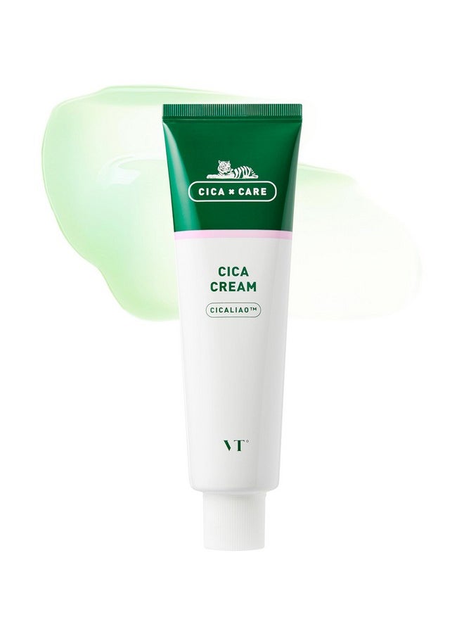 Cica Cream, Cicalio Facial Care Cream, Skin Relax, Redness Skin Cream, Skin Calming Care, Centella Asiatica Extract, Hyaluronic Acids, Soothing Skin, Korean Skincare (1.69 Oz / 50Ml)