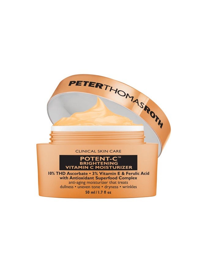 | Potent-C Brightening Vitamin C Moisturizer, For Dullness, Uneven Skin Tone, Dark Spots And Wrinkles, Antioxidant Moisturizer