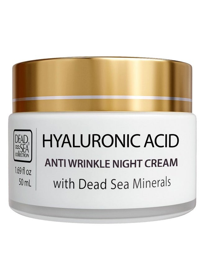 Anti-Wrinkle Night Cream For Face With Hyaluronic Acid And Sea Minerals - Nourishing And Moisturizer Face Cream (1.69 Fl.Oz)