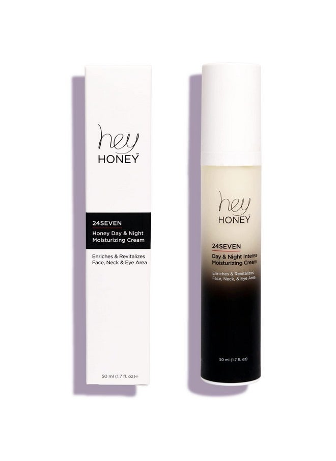 ,24Seven,Honey Day & Night Cream.For Face, Neck & Eye Area.Rich Pro-Beautiful-Aging Moisturizer Designed For Use Day & Night. 1.7 Oz