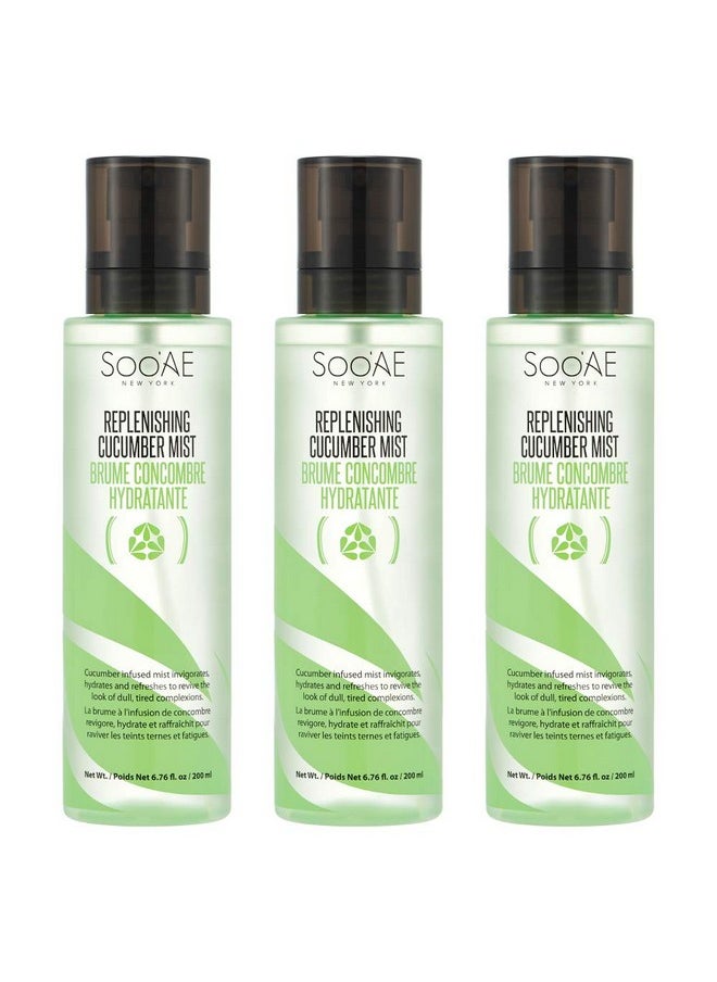 Soo'Ae Replenishing Cucumber Mist, 6.76 Fl Oz (Pack Of 3)