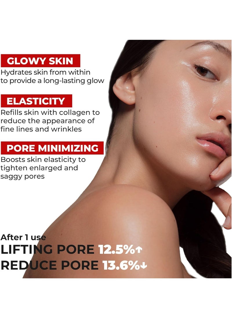 MDP+ RED LACTO COLLAGEN WRAPPING MASK, Glowy Skin, Skin Elasticity, Pore Lifting | 2.36fl.oz, 70ml