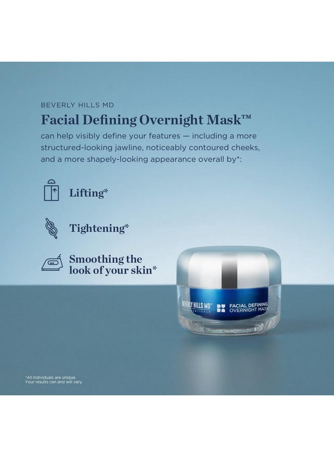 Facial Defining Overnight Mask- Nightly Face Cream For Defining & Supporting Plump, Smooth Skin - Visibly Combat Signs Of Aging W/Shea Butter, Coconut, Chamomile