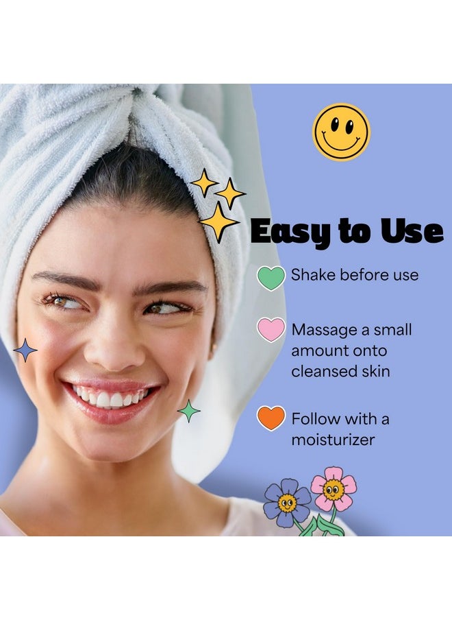 Besties Gentle Teen Vitamin C Serum For Face, Brightening & Hydrating Facial Serum With Hyaluronic Acid & Sea Buckthorn Oil, Teen Skin Care Essential, Citrus Scent, 1 Fl Oz