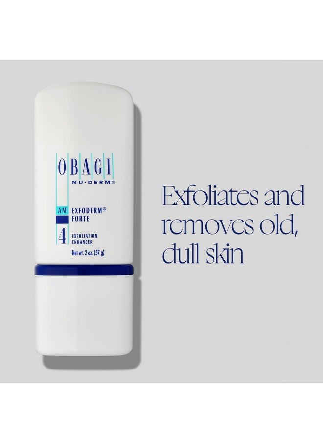 Obagi Nu-Derm Exfoderm Forte - Advanced, Lightweight Exfoliating Lotion With Glycolic And Lactic Acids (Aha) - For Normal To Oily Skin Types - 2 Oz