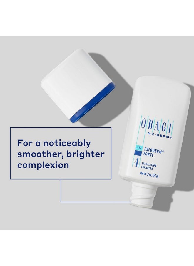 Obagi Nu-Derm Exfoderm Forte - Advanced, Lightweight Exfoliating Lotion With Glycolic And Lactic Acids (Aha) - For Normal To Oily Skin Types - 2 Oz