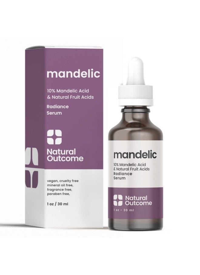 Mandelic Acid 10% | Anti-Aging Aha Facial Serum With Hyaluronic Acid | Targets Fine Lines, Dark Spots, And Wrinkles | Clarifies Acne And Stimulates Natural Collagen Production | 1 Oz