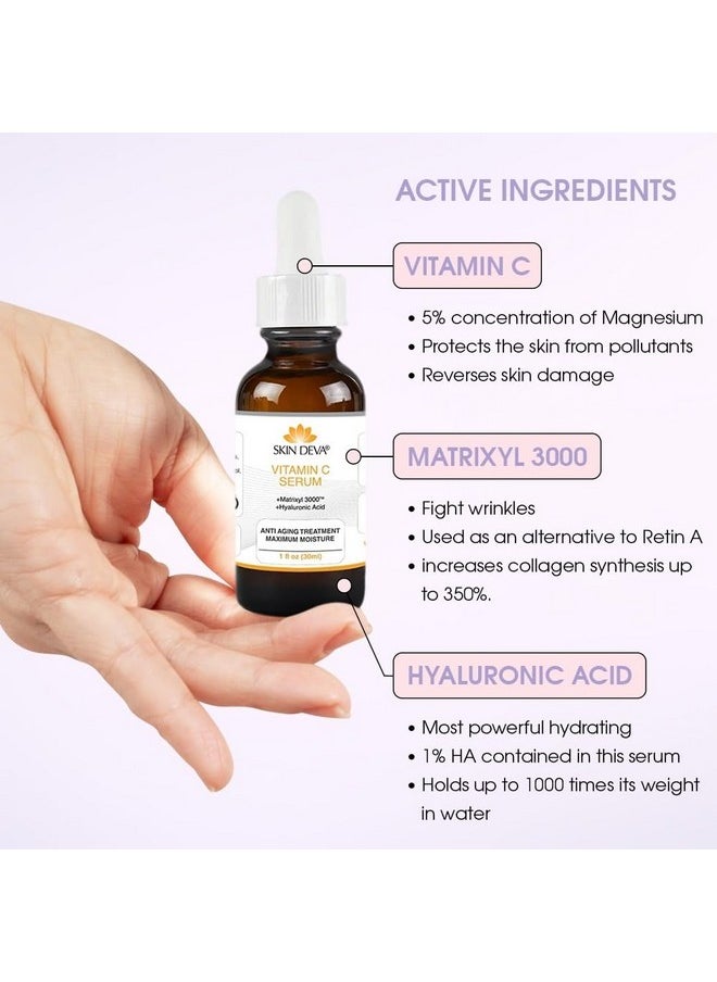 Hyaluronic Acid With Vitamin C - For All Types Of Skin - 1 Fl Oz