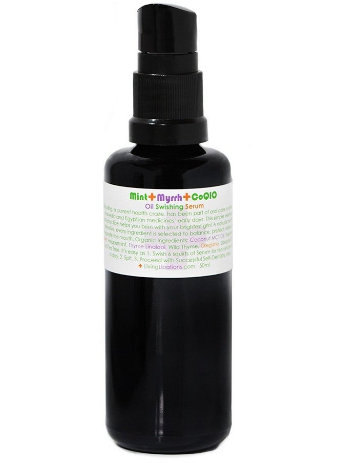 - Organic Mint + Myrrh Swishing Serum | Natural, Wildcrafted, Vegan Clean Beauty (1.69 Fl Oz | 50 Ml)