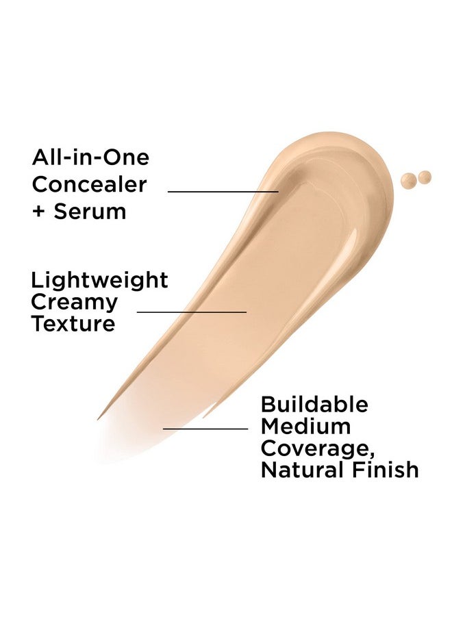 Bye Bye Dark Spots Concealer + Brightening Serum - 2% Niacinamide, Hyaluronic Acid & Caffeine - Medium Coverage, Natural Finish, All Skin Types - 12 Fair Warm, 0.22 Fl. Oz