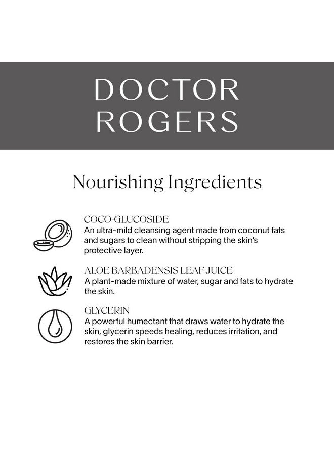 Doctor Rogers Face Wash, Gentle Face Cleanser For Women & Men, Hydrating Face Wash For Sensitive, Dry & Combination Skin, Dermatologist-Created Daily Facial Cleanser For Skincare Routine, 5 Fl Oz Tube