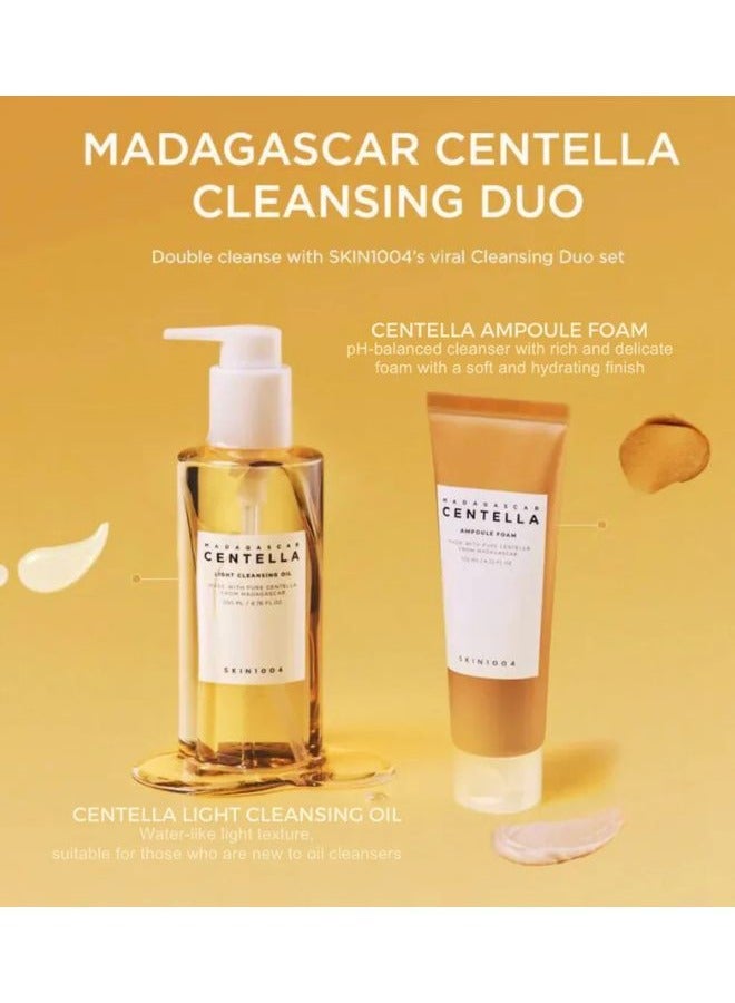 Double Cleansing Duo - Madagascar Centella Light Cleansing Oil And Ampoule Foam 325ml