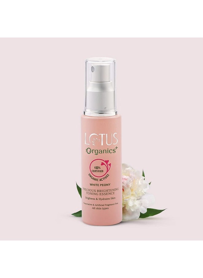 Precious Brightening Toning Essence | 100% Organic White Peony | Sulphate & Paraben Free Face Toner | All Skin Types | 50Ml