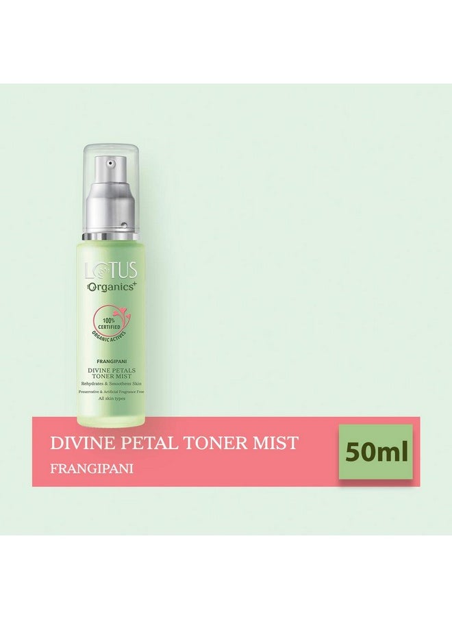 Divine Petals Toner Mist | Alcohol Free | 100% Organic | Pack Of 50Ml