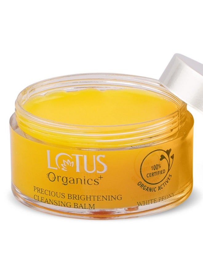 Precious Brightening Cleansing Balm | 100% Organic White Peony | Sulphate & Paraben Free | All Skin Types | 50G