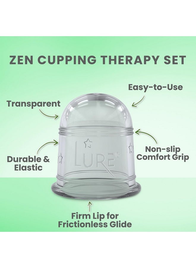 Silicone Cupping Therapy Set 6 Professional Massage Cupping Cups For Cupping Therapy Cup Kit For Massage, Myofascial Release, Cellulite Reduction