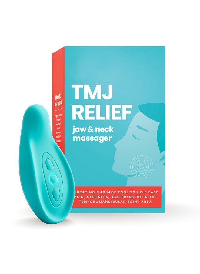 Tmj Relief - Calming Vibration For Pain Relief - Soothe Tension In Neck, Jaw, And Face - Best Ergonomic Massage Tools For Facial & Tooth Pain - Waterproof, Soft Silicone Design For Men & Women