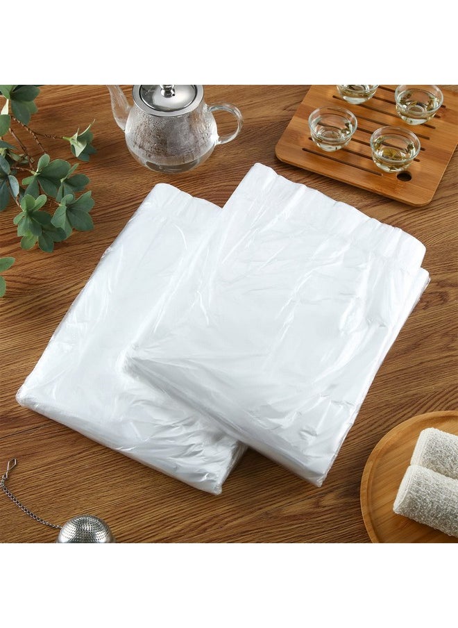 100 Pcs Disposable Foot Tub Liner Portable Bath Basin Bags Plastic Pedicure Spa Bags Thin Large Foot Bath Liners Disposable Pedicure Liners For Foot Pedicure Spa Hotel Home Use, 25 X 23 Inches