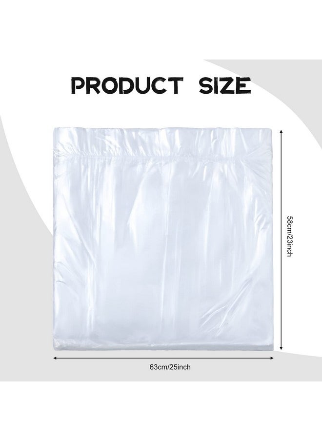 100 Pcs Disposable Foot Tub Liner Portable Bath Basin Bags Plastic Pedicure Spa Bags Thin Large Foot Bath Liners Disposable Pedicure Liners For Foot Pedicure Spa Hotel Home Use, 25 X 23 Inches