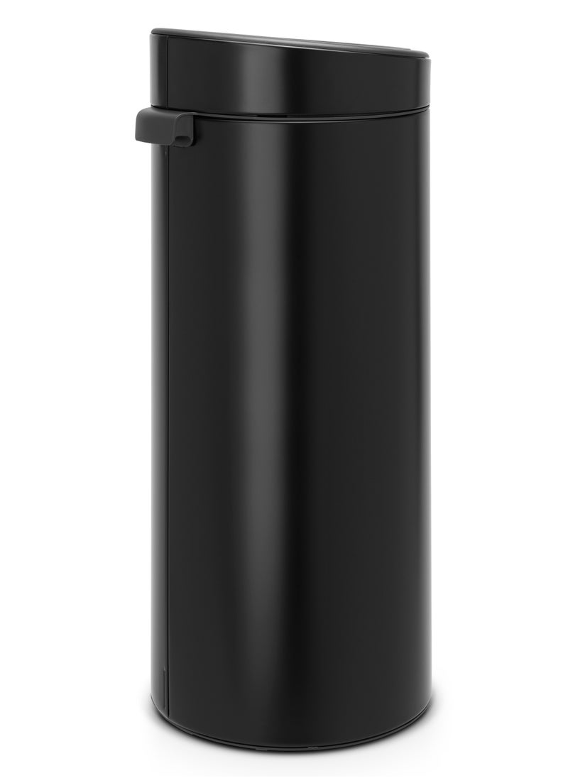 Touch Bin 30L, Plastic Inner Bucket - Matt Black