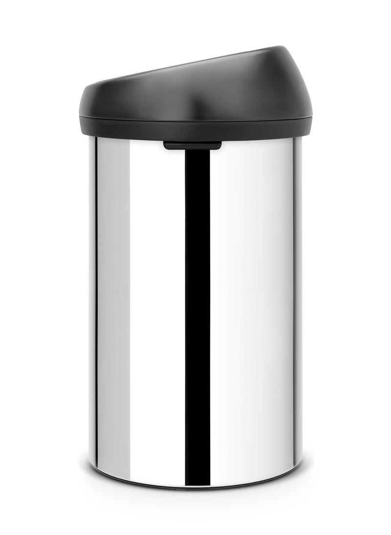 Touch Bin, 60 litre - Brilliant Steel