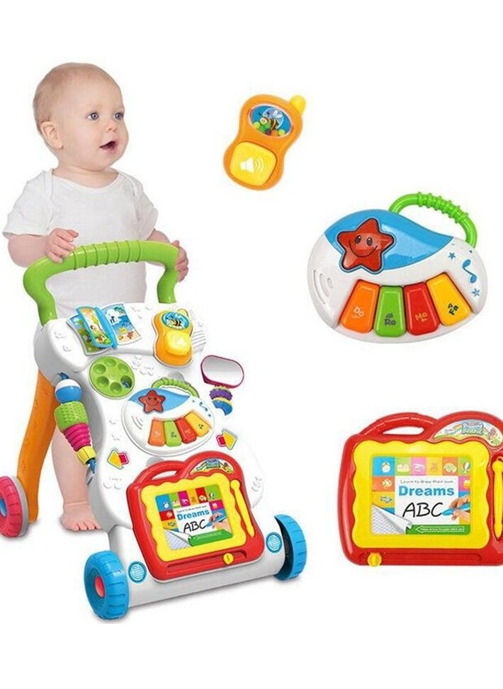 Multi-Functional Multicolored Writing, Drawing, Music Walker Assorted 6+ Months