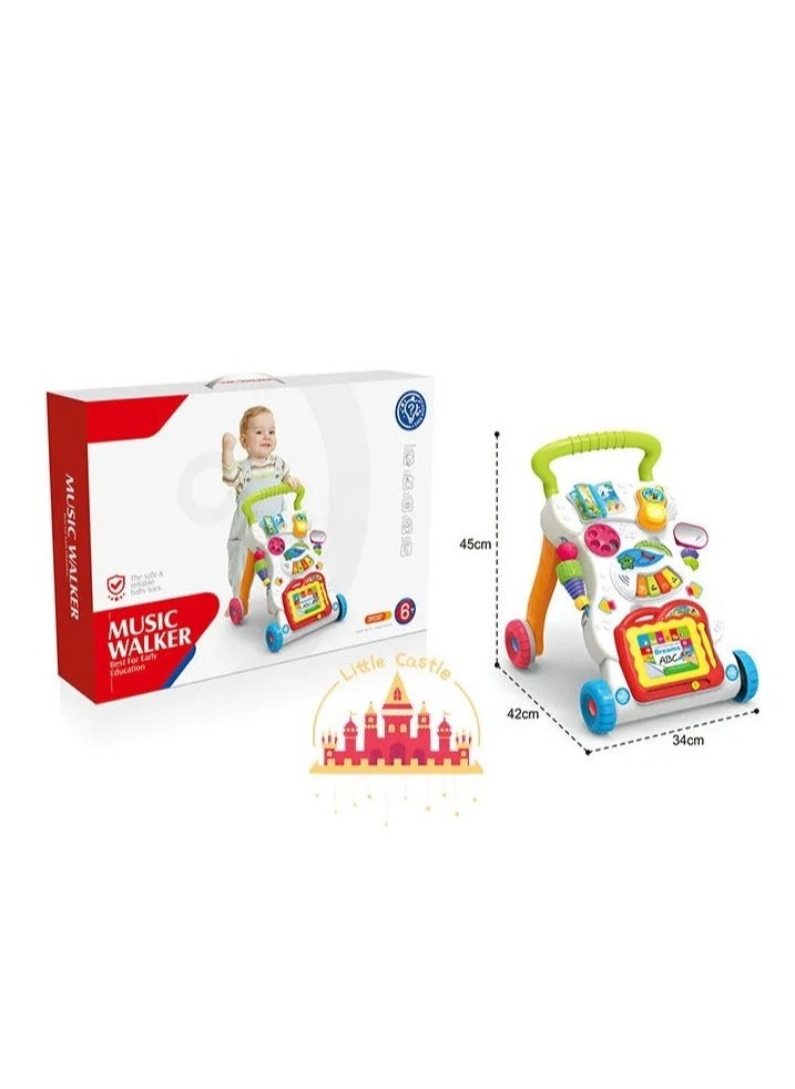 Multi-Functional Multicolored Writing, Drawing, Music Walker Assorted 6+ Months