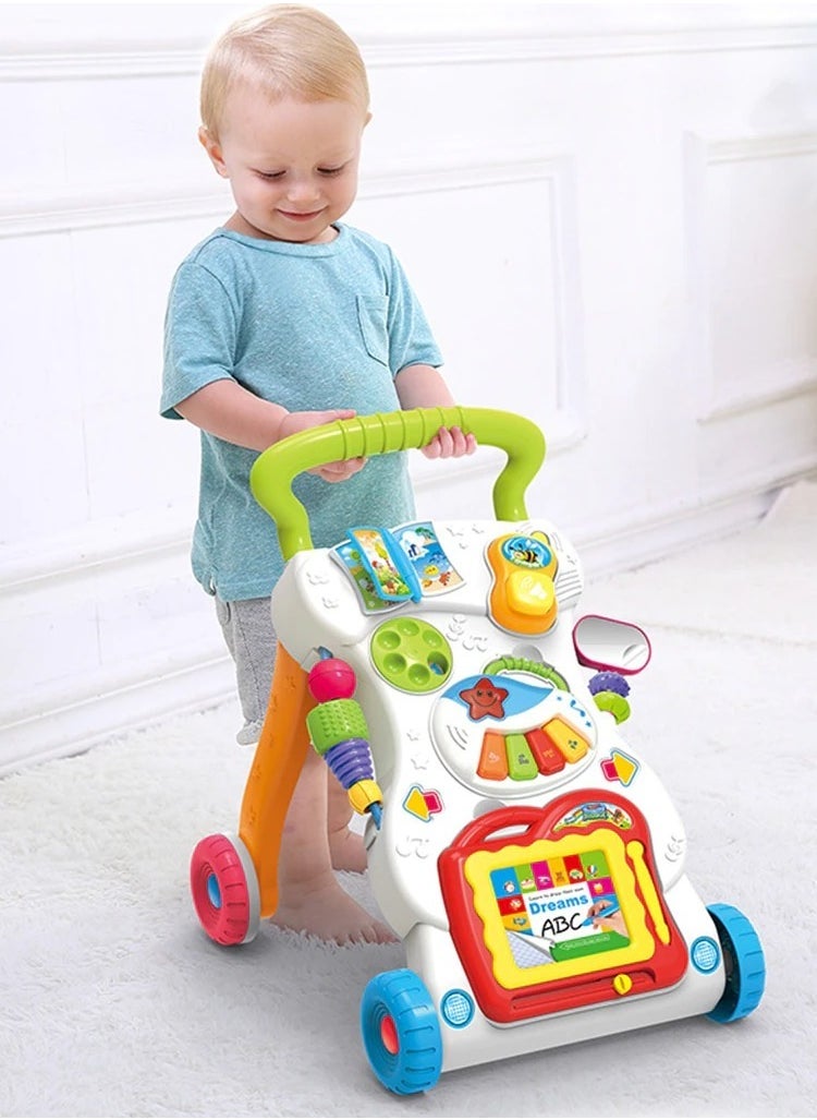 Multi-Functional Multicolored Writing, Drawing, Music Walker Assorted 6+ Months