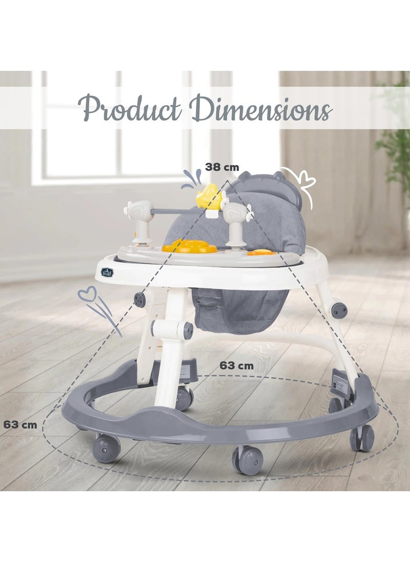 Little Story Foldable Baby Walker with Interactive Toys – Lightweight & Compact Design for 6-18 Months