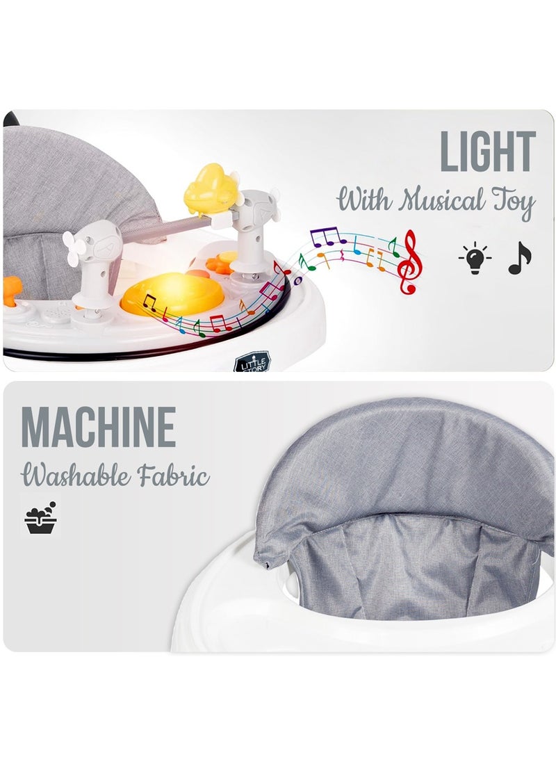 Little Story Foldable Baby Walker with Interactive Toys – Lightweight & Compact Design for 6-18 Months