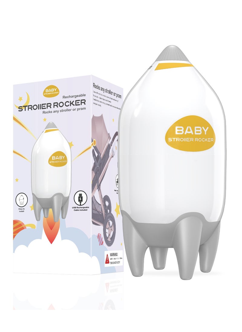 Portable Baby Rocker Type-C Rechargeable, Portable Baby Sleep Aid Gently Rocks Any Stroller or Buggy, Adjustable Speed,Fits All Pushchairs & Prams to Create a Baby Bouncer