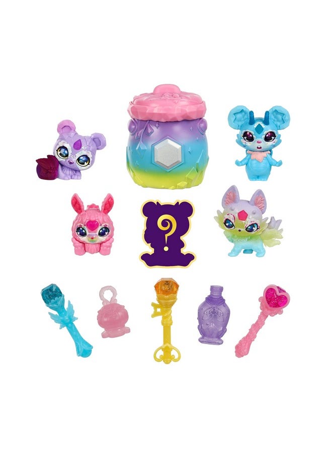 Mixlings Magical Rainbow Deluxe Pack Contains 5 Exclusive Mixlings With A Unique Rainbow Magical Power Including 1 Mystery Mixling To Reveal From Its Cauldron