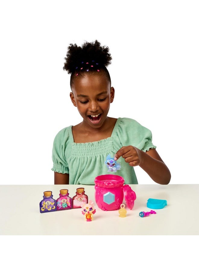 Mixlings 2 Pack Cauldron With Magical Fizz And Reveal Unboxing. Double The Magic And Reveal 2 Mixlings From The Crystal Woods Series. 40 To Collect!