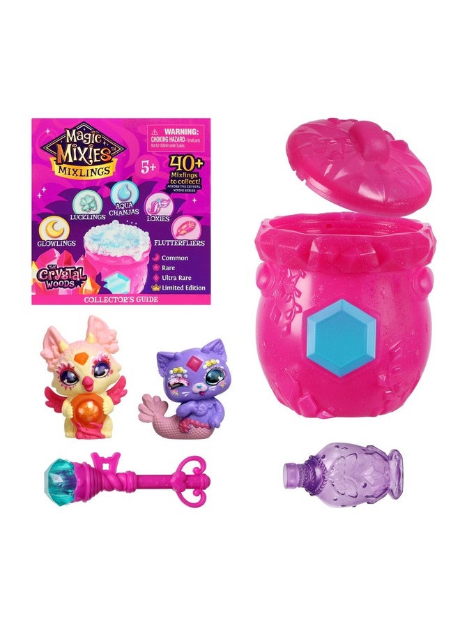Mixlings 2 Pack Cauldron With Magical Fizz And Reveal Unboxing. Double The Magic And Reveal 2 Mixlings From The Crystal Woods Series. 40 To Collect!