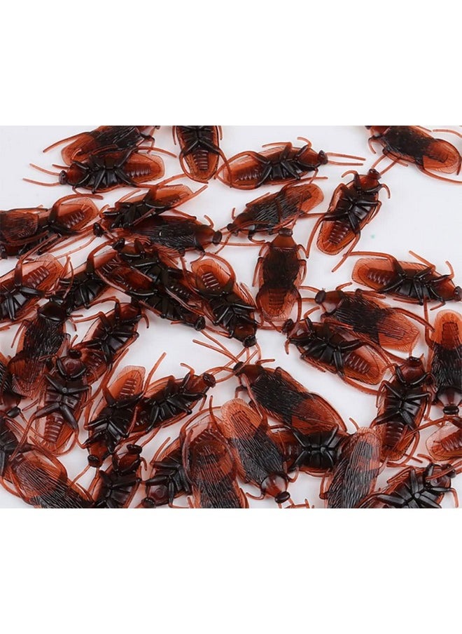 30Pcs - Fake Roaches Prank - Cockroach Bugs Look Real Black Red