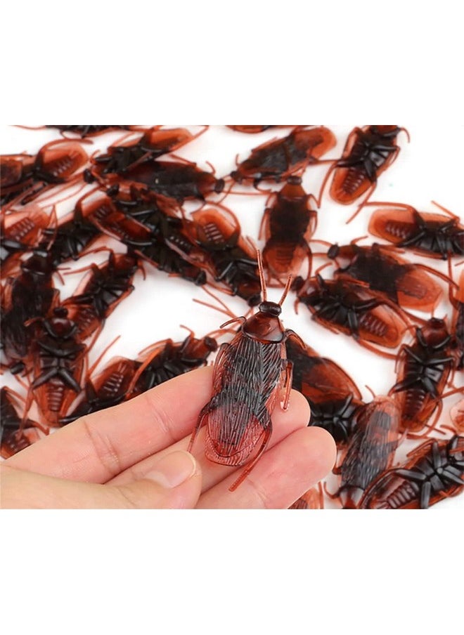 30Pcs - Fake Roaches Prank - Cockroach Bugs Look Real Black Red