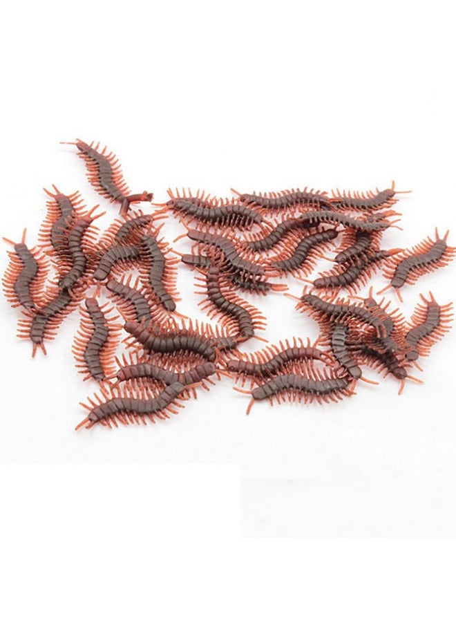 30Pcs Vintage Mock Fake Plastic Centipede Scolopendra Insects Joke Toys Prank Scary Trick Bugs For Party