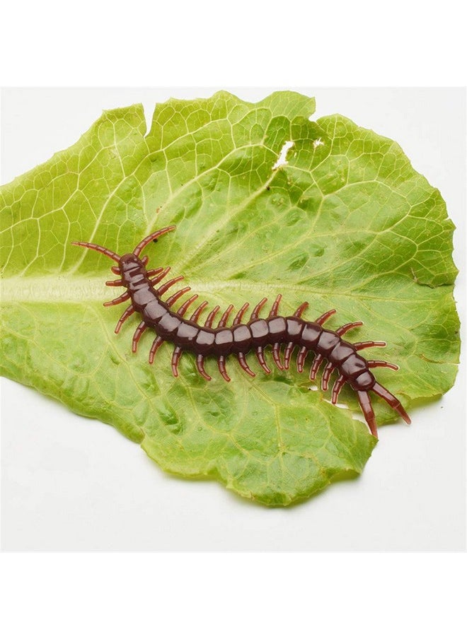 20Pcs/Set Imitation Insects Fake Centipede Toys Realistic Bugs Prank Joke Gift For April Fools Day Scary Mischief Halloween Party Decoration (M)
